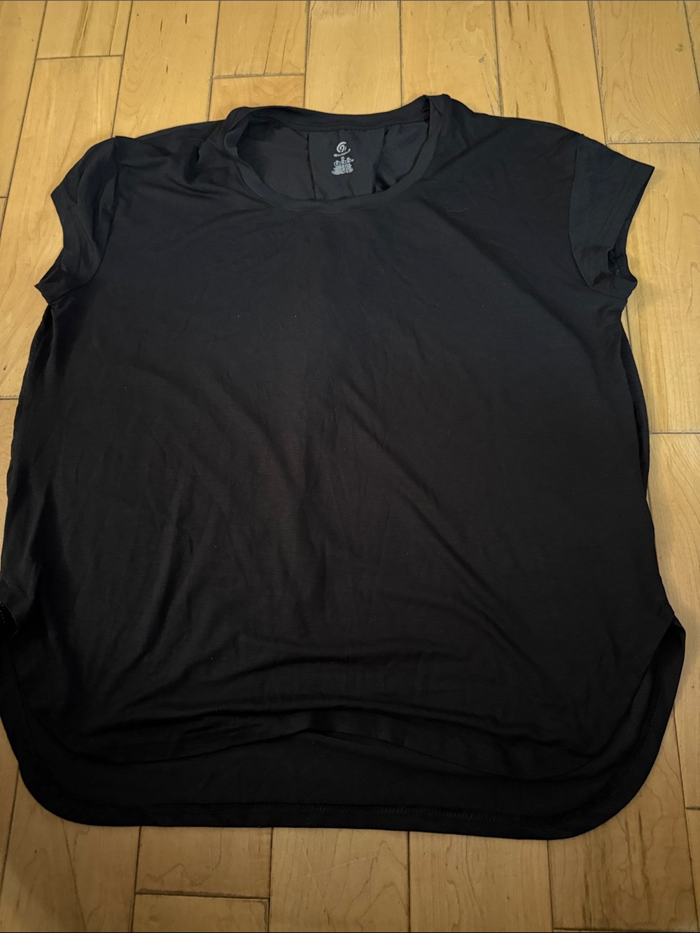 Champion Black Short Sleeve Crewneck Tee